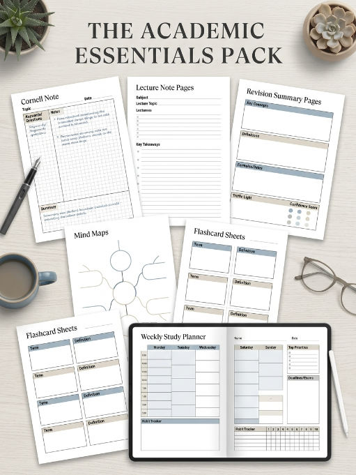 Ultimate Aesthetic Note-Taking Template Pack (FREE)